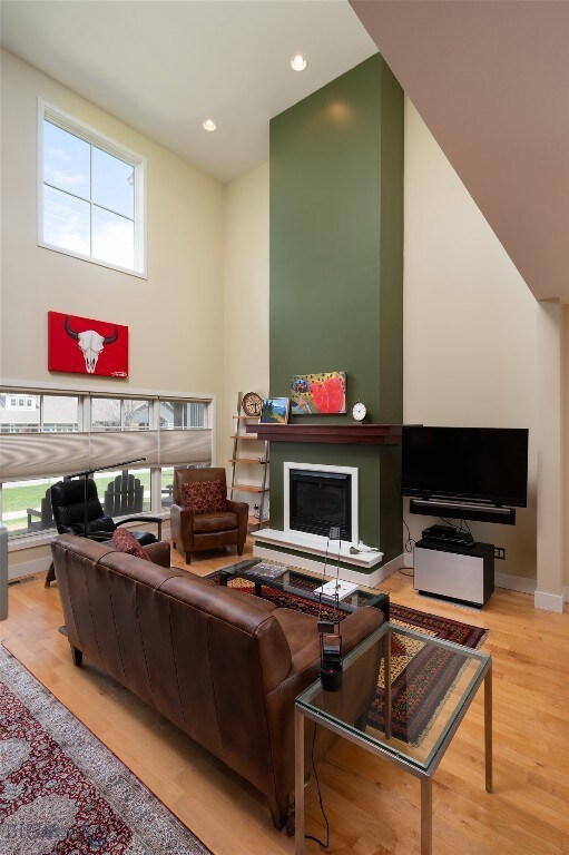 Vaulted ceilings allow for more light and a spacio