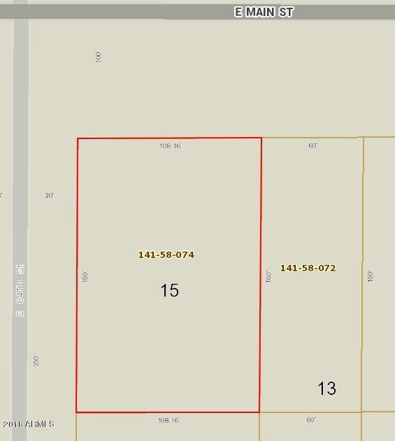 Lots 13 & 15 have been combined