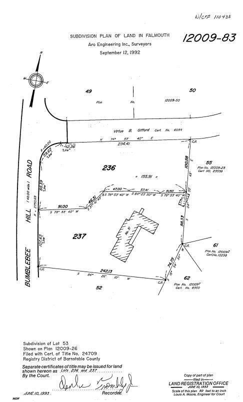 Lot 236 Land Court plan
