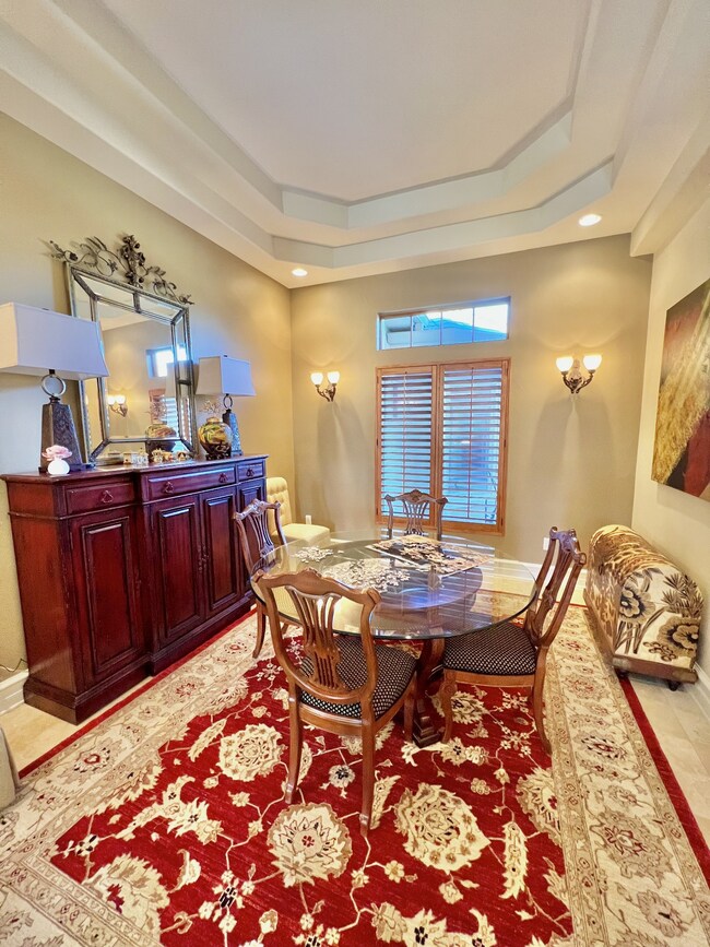 AND THE DINING ROOM IS SPACIOUS AND STUNNING!!