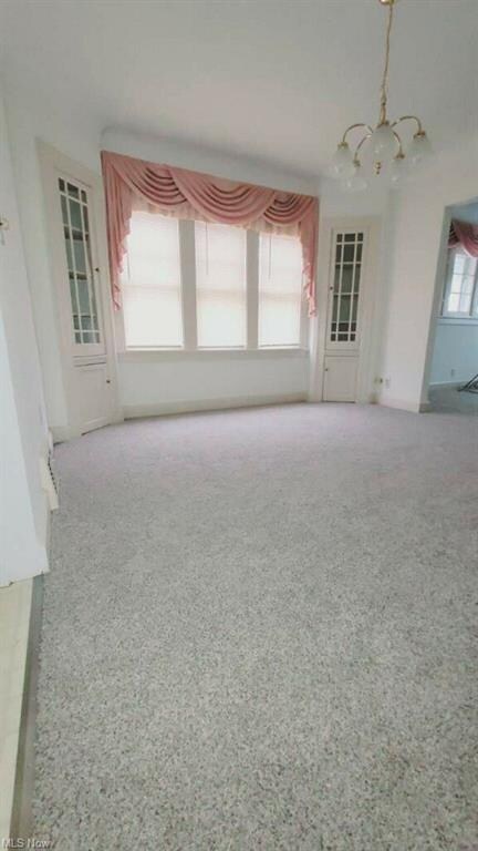 Dining room with built-in cabinets