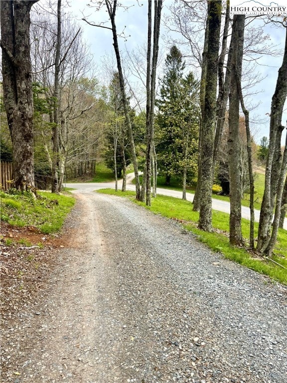 Coming off Junaluska Road up to Woods Rd