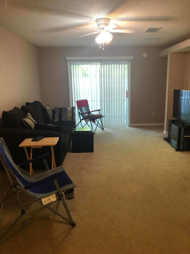 Great Room with sliding door to patio