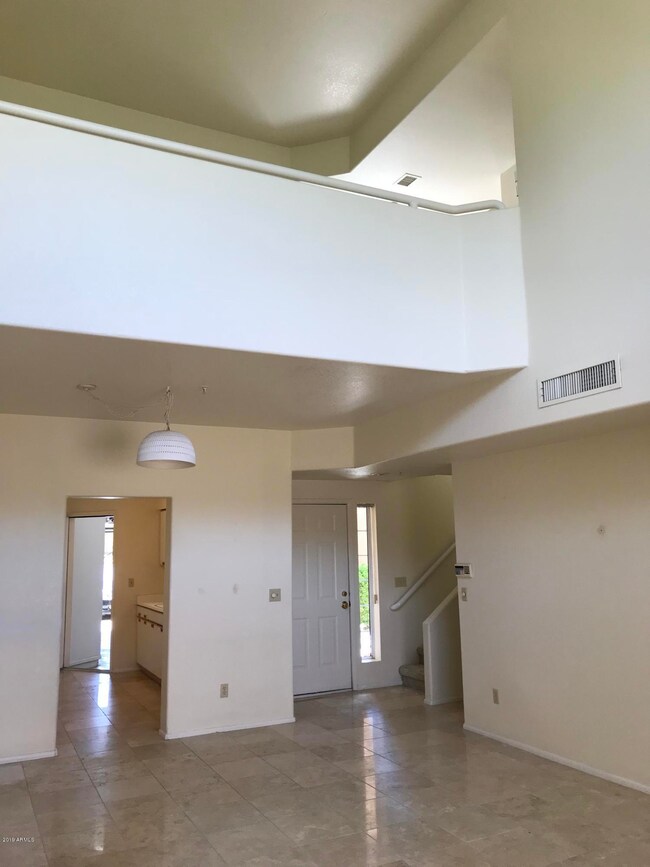 Loft with high ceilings