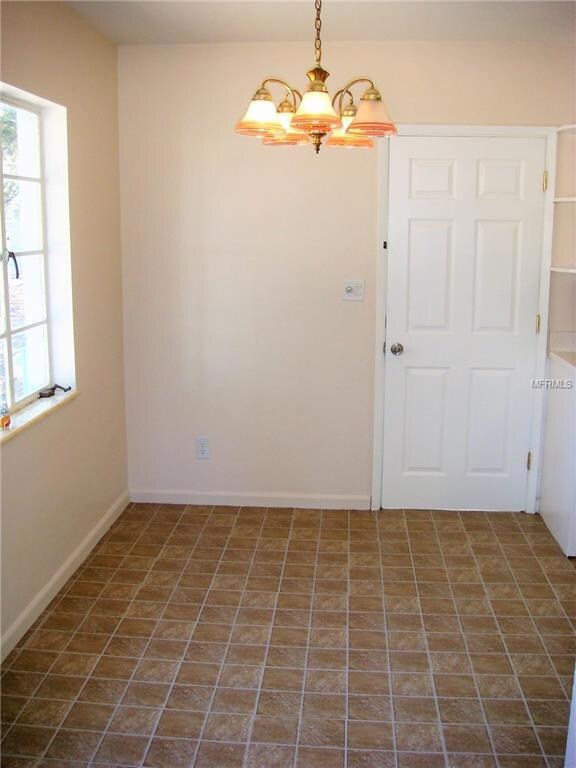 There's plenty of room for a dining table in the eat in kitchen.