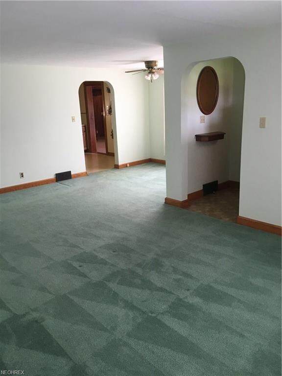 Looking from living room towards dining room , the