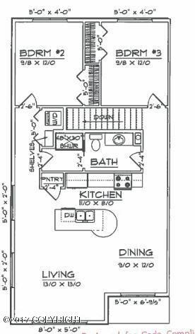 2nd floor end units