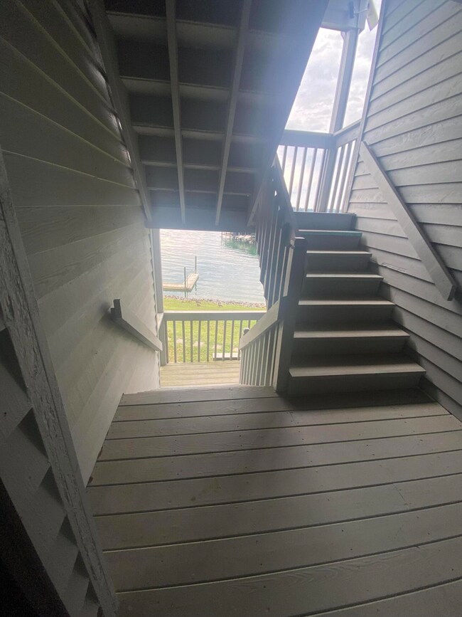 Lakeside steps makes access to lake simp