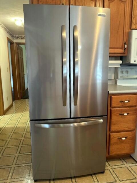 Stainless side by side fridge
