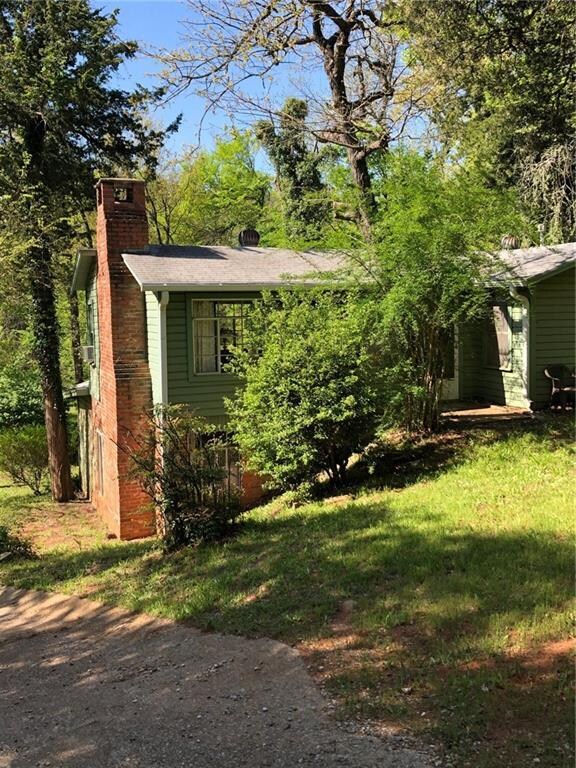 Split level home with fireplace in lower level