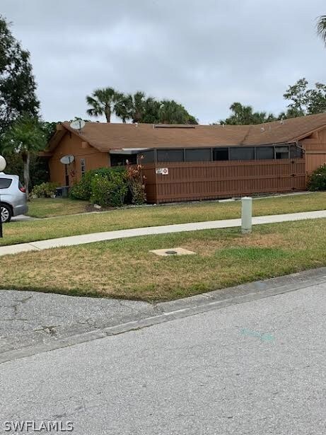 looking at house from across the street.