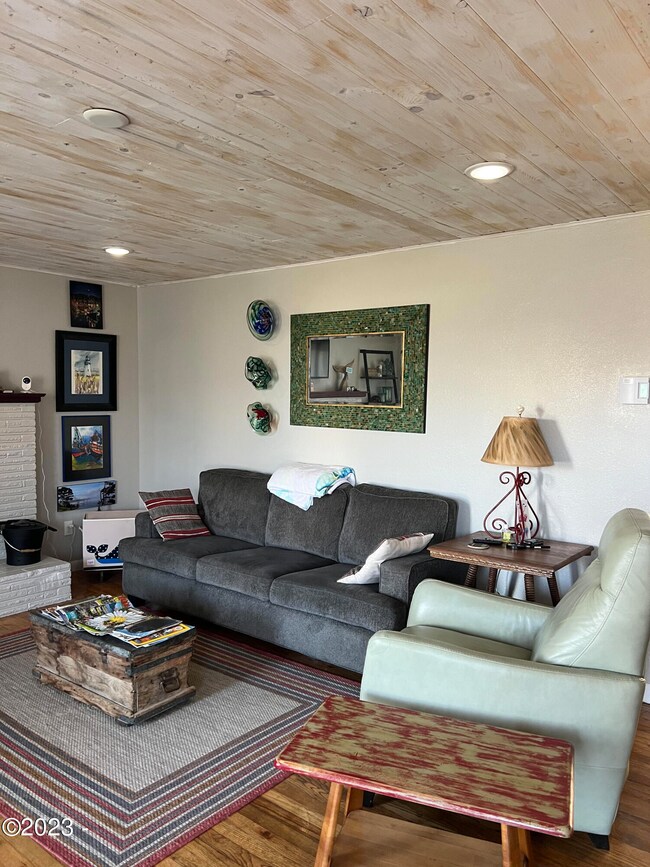 Living room, hardwood floors throughout