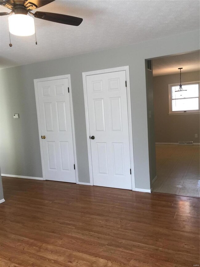 newer light fixture, 2 closets for extra storage, 