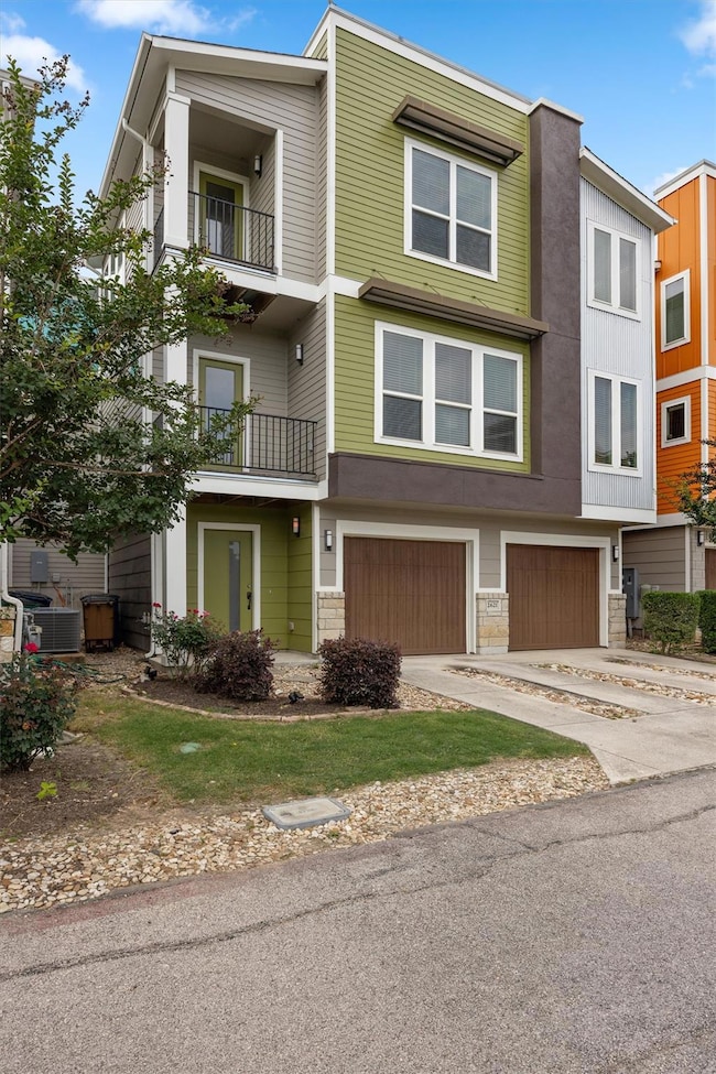 Townhome / multi-family property with an attached