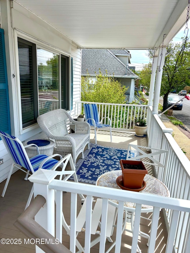 Lovely south facing front porch