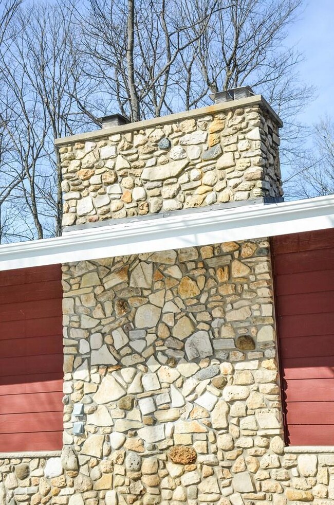 Door County Stone Fireplace