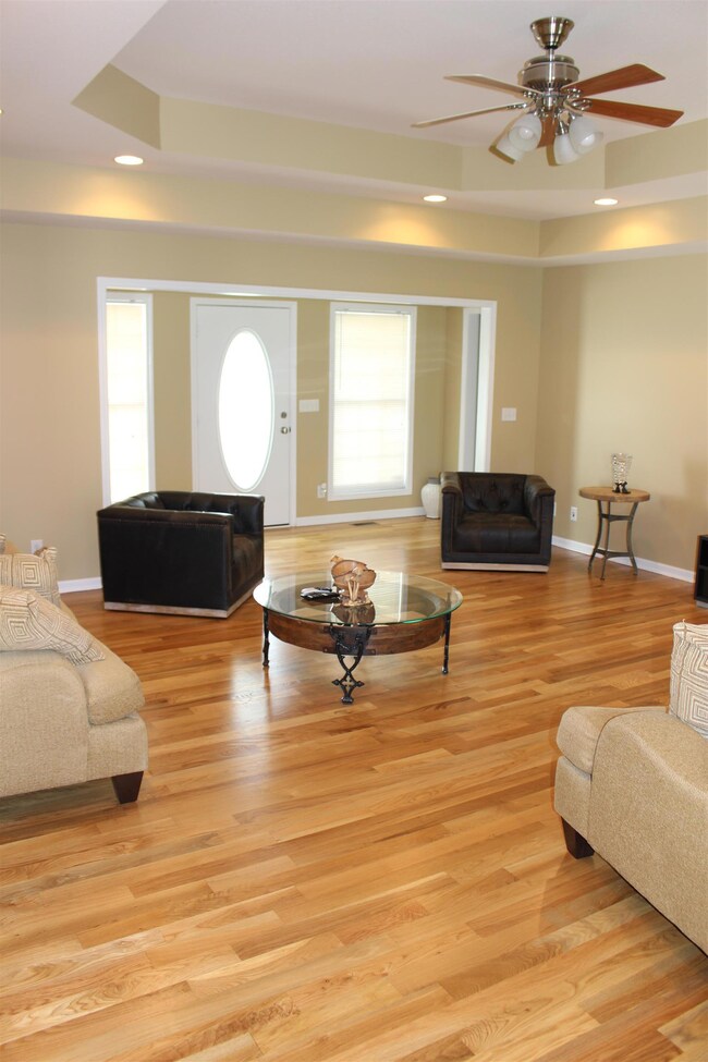 So much natural light pours into this living area!