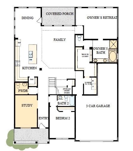 The success of a floor plan is the way you can mov