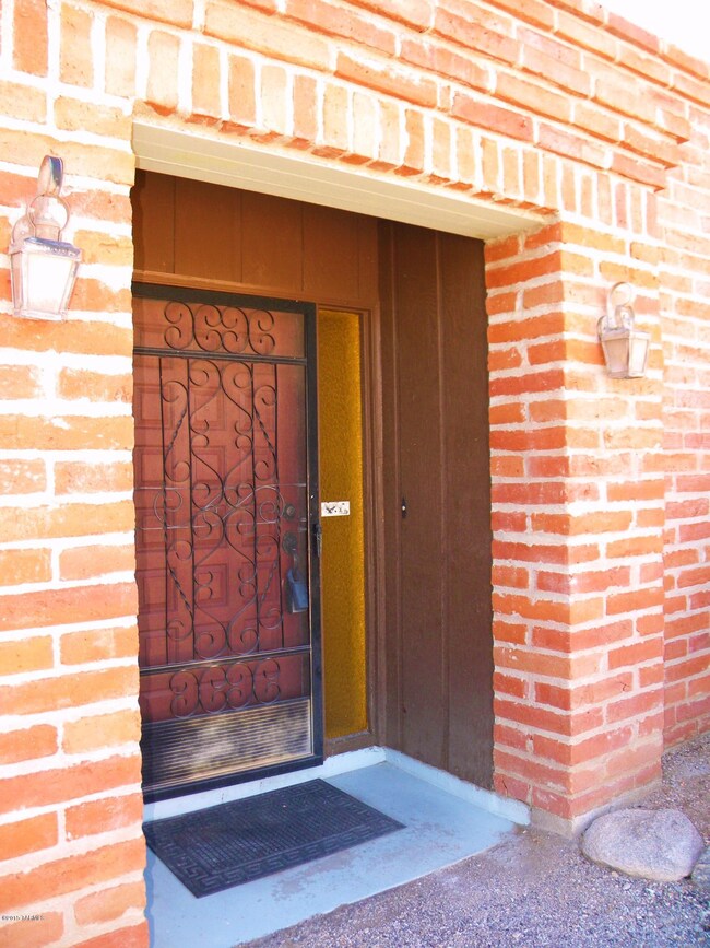 Closeup of front entry