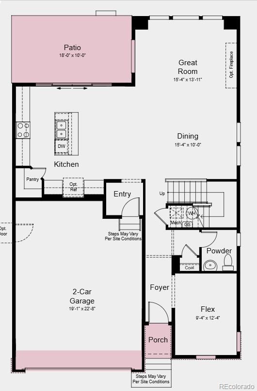 Additional Highlights Include: 2' Garage Extension, Outdoor Living, 8' Doors on Main Level, 8' x 12' Sliding Glass Door.