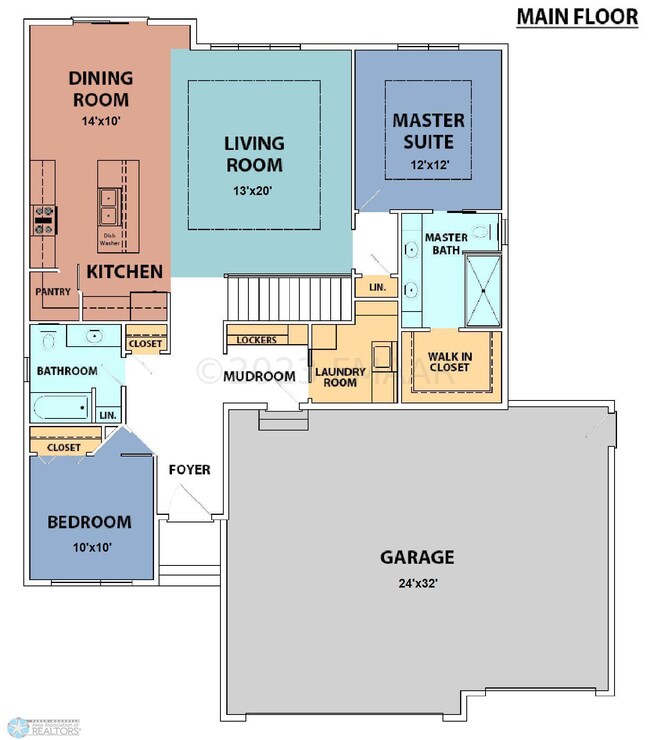 Main Level Floor Drawing Dimensions