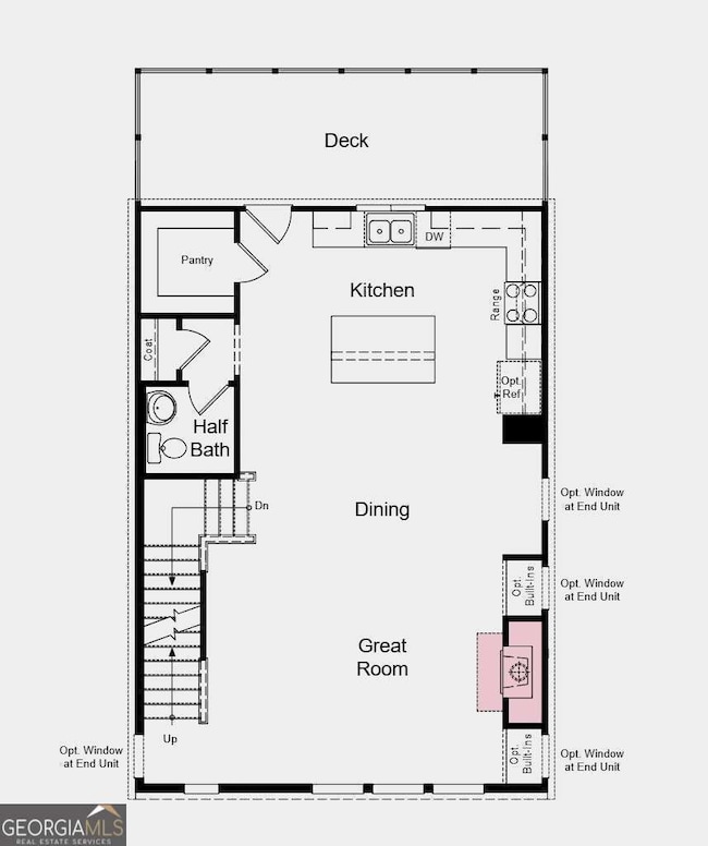 First Floor Plan - Structural options added includ
