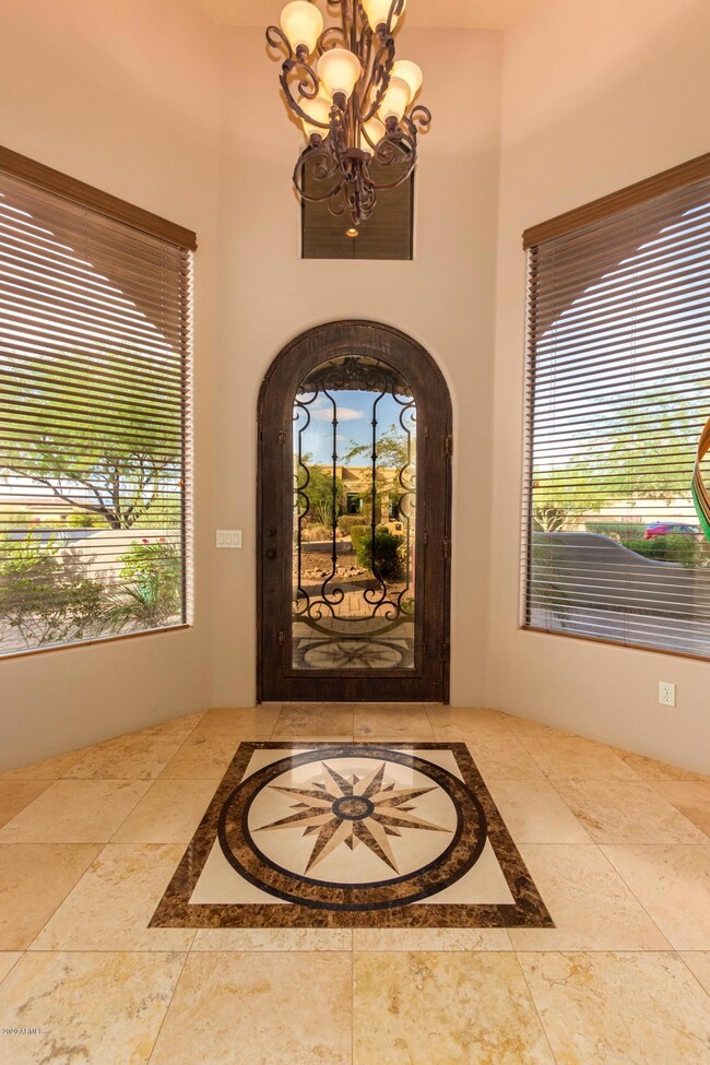 Beautiful metal & glass front door.