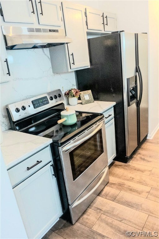 Kitchen featuring light hardwood / wood-style floo