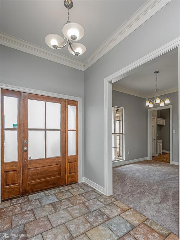 Front foyer entrance with fomal living room/dining