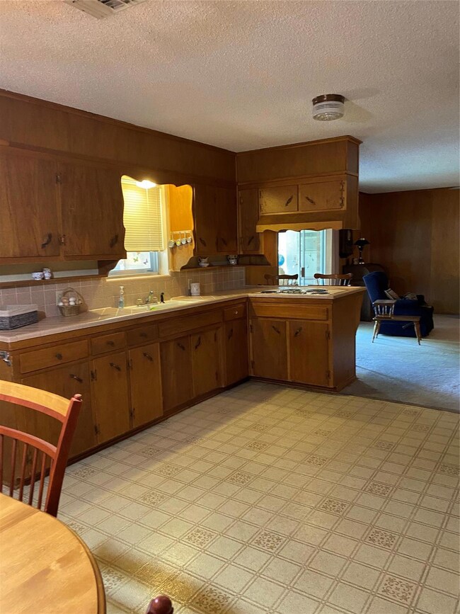 lots of counter space. Breakfast bar.