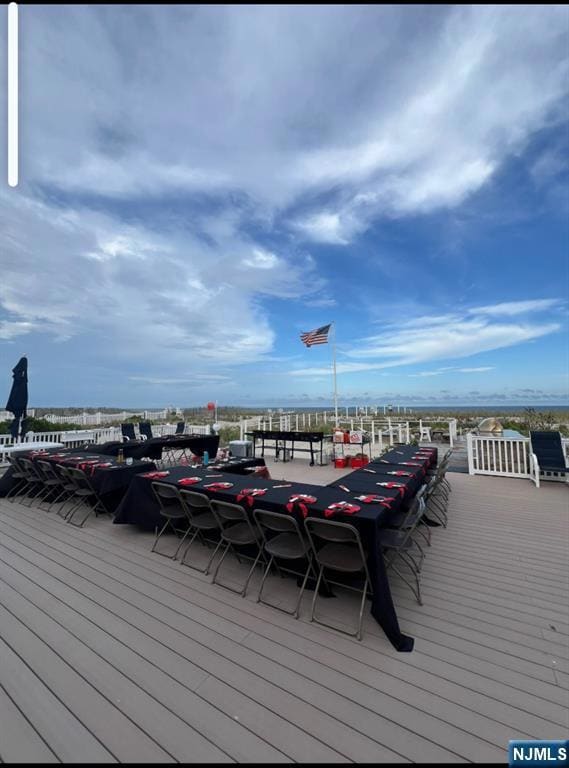 Great Deck for Entertaining Hibachi Dinner Party