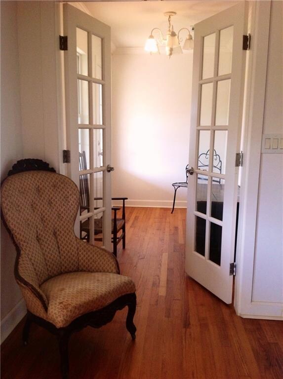 Additional Entry with room for a desk/seating area