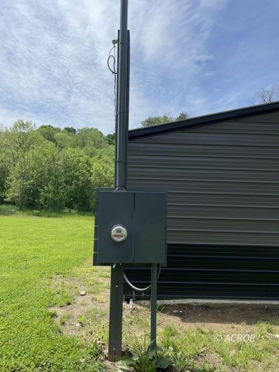 New electric pole and meter