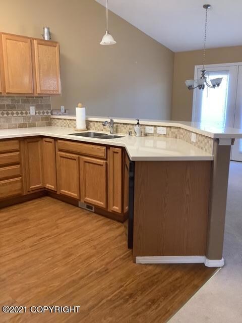 Living room and kitchen