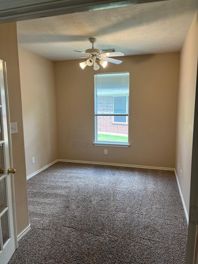 Study/Bedroom with Dual French Door Glass Panes!