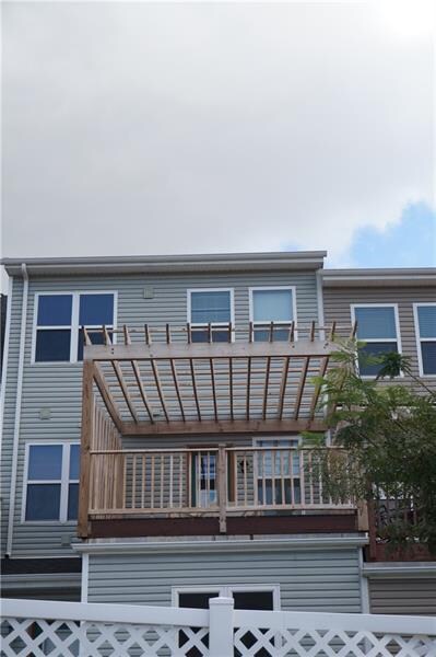 Outside view of the 2nd Floor roof top deck/patio.