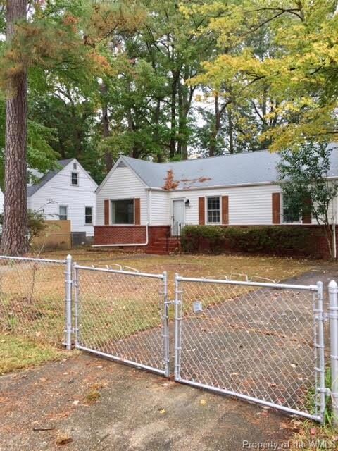 Entire yard is fenced in