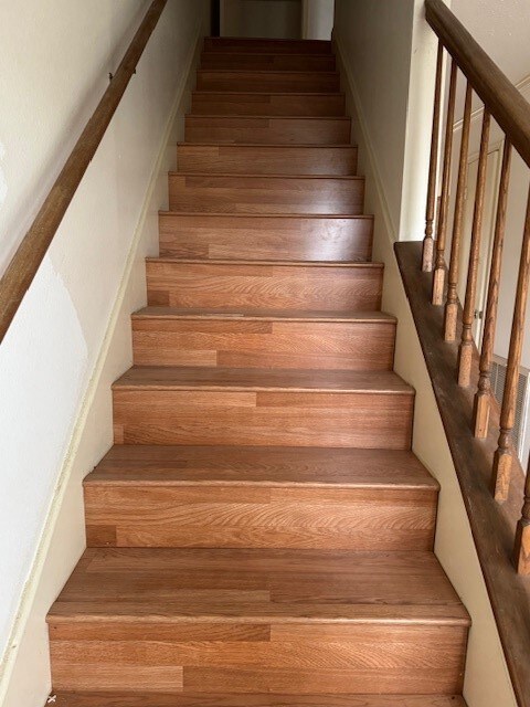 flooring on the stairs is brand new!