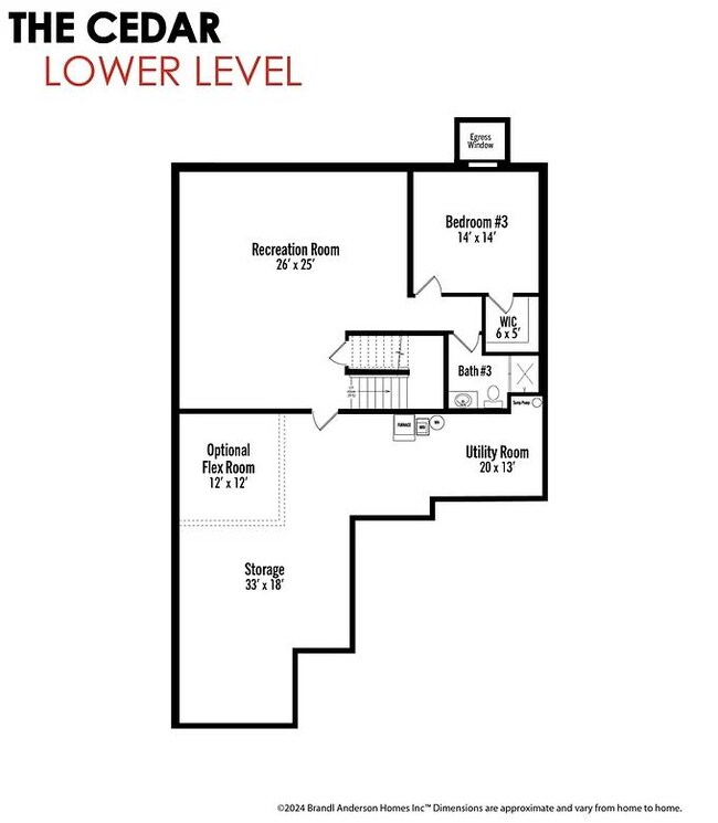 Cedar Lower Level Layout