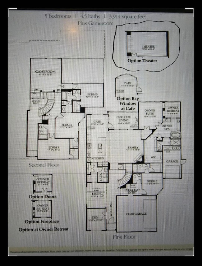 floor plan. Yes it has the media room. total sq ft