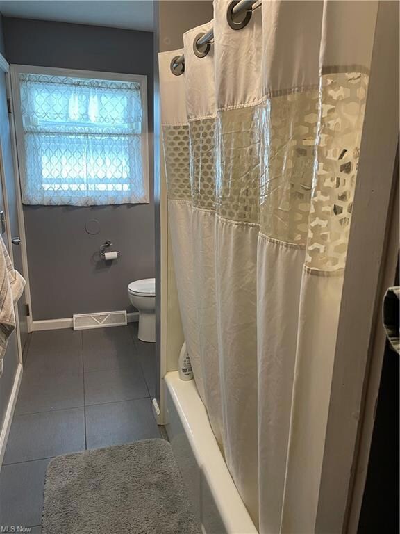 View from the hallway of the remodeled full bath.
