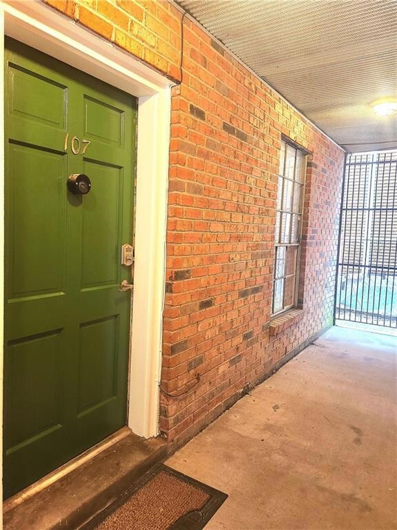 Front door, end unit
