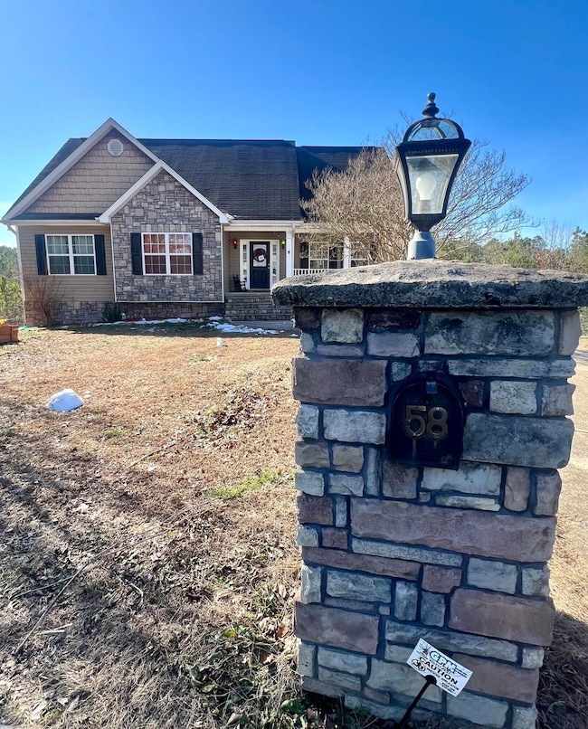 Stone mailbox