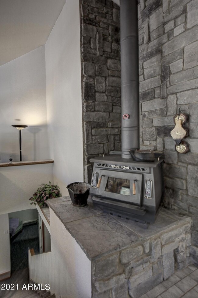 Greatroom - wood stove