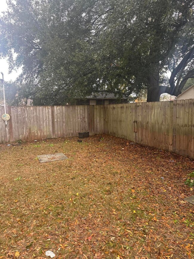 backyard fenced