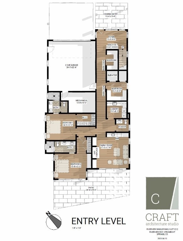 Floor plans of house drawn for this lot. For marke