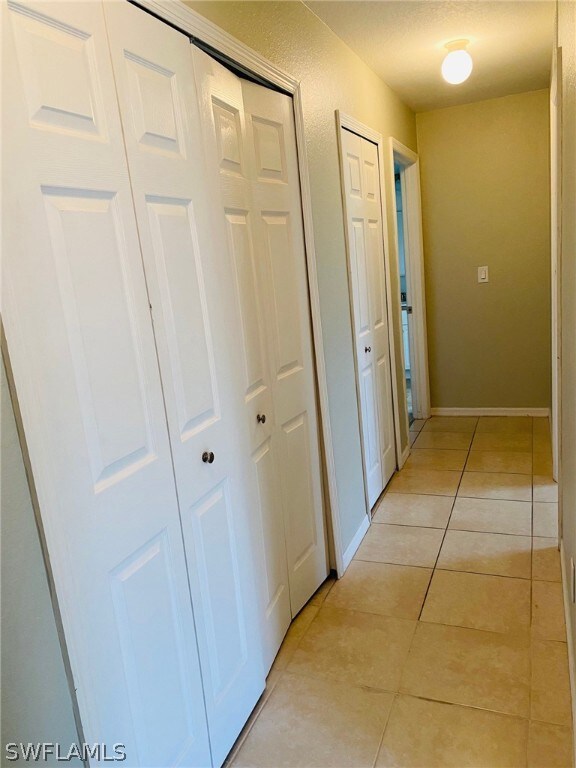 Closets in hallway