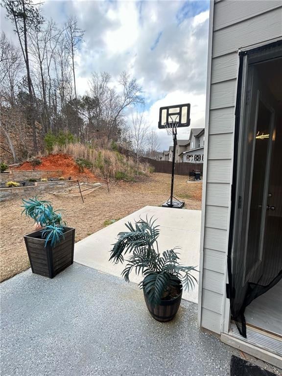 View of patio
