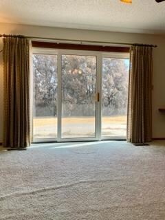 Patio doors leading out of the dining room