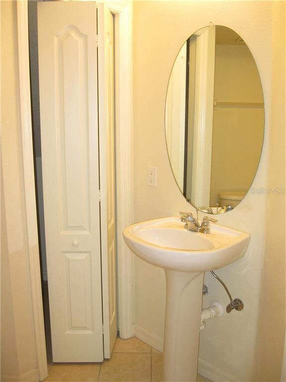 Half bath downstairs & Laundry closet